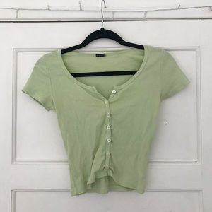 Brandy melville green zelly top